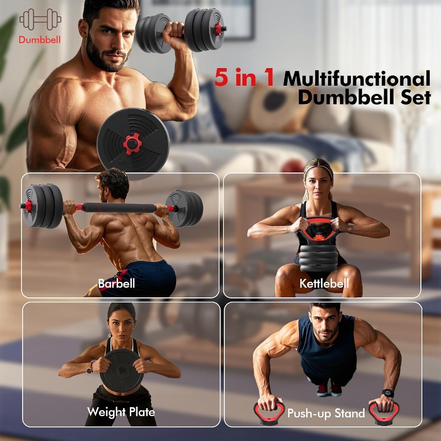 Adjustable Dumbbells Set, 60LB - огляд і ціна Dumbbell Set