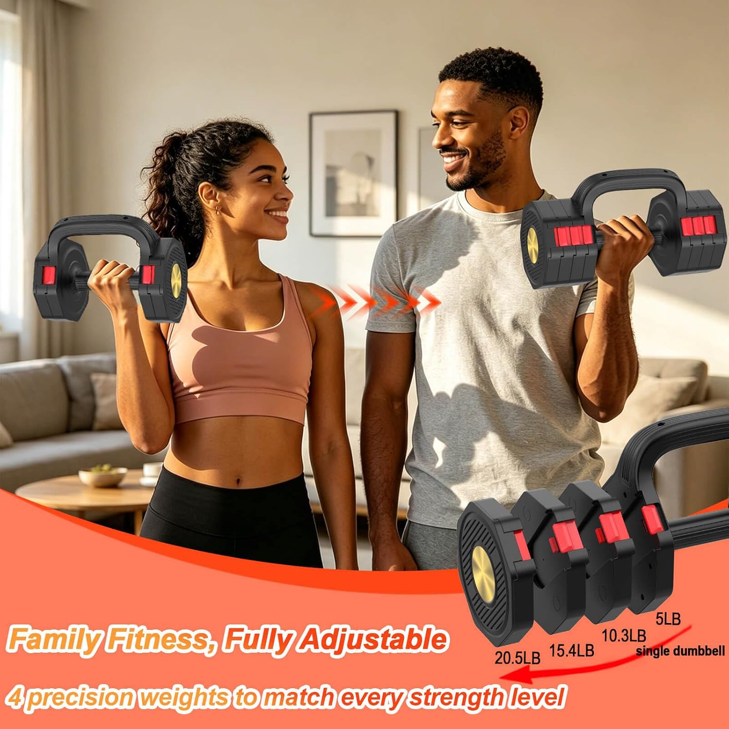 Adjustable Dumbbell Set 5-20.5 - огляд і ціна Dumbbell Set